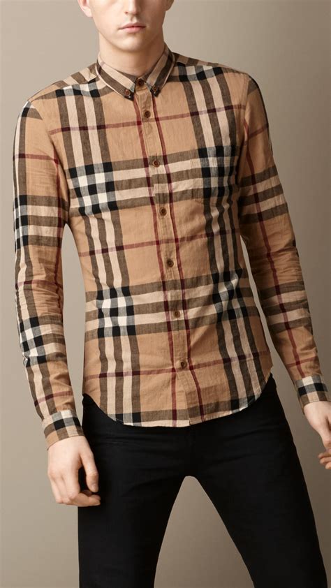 burberry dotted linen shirt|Burberry men shirt sale.